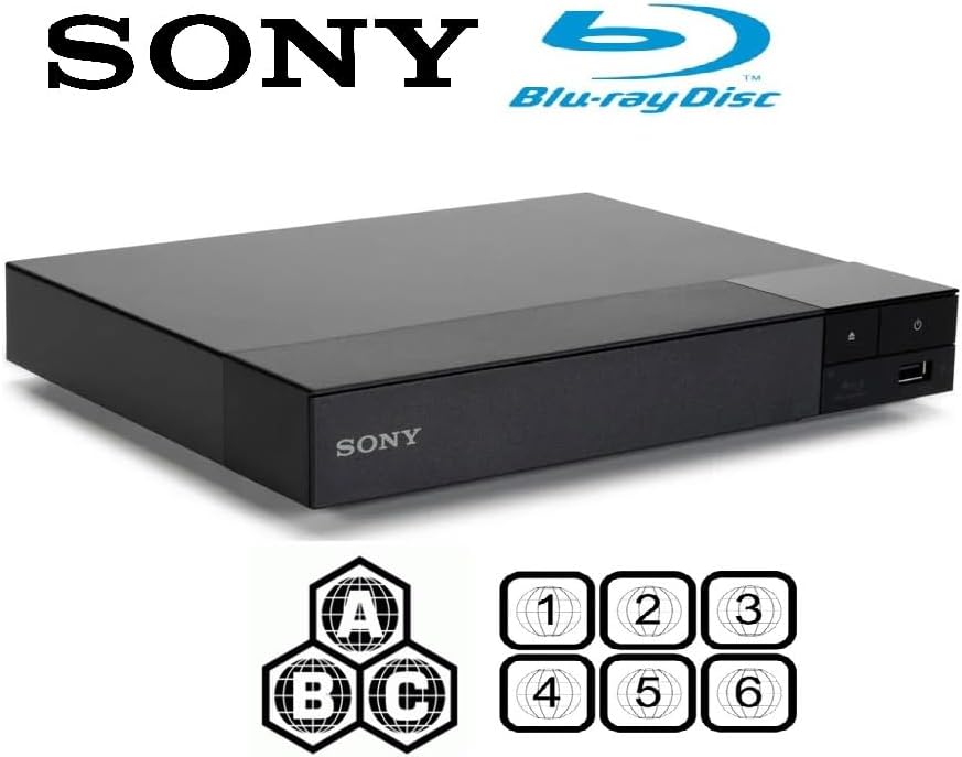 Region Free Blu-ray Player Compatible with Sony BDP-S1700 Multi Region Code Free | Blu-ray Regions A  B  C | DVD Regions 0-8 with Dynastar 6FT HDMI Bundle