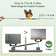 Blackview DCM8 Triple Laptop Screen Extender 15.6" 1080P FHD IPS Portable External Screen Two Cable USB C Travel for 13-17'' Laptop Plug & Play Compatible with Windows/Mac/Chrome OS/Mobile Devices