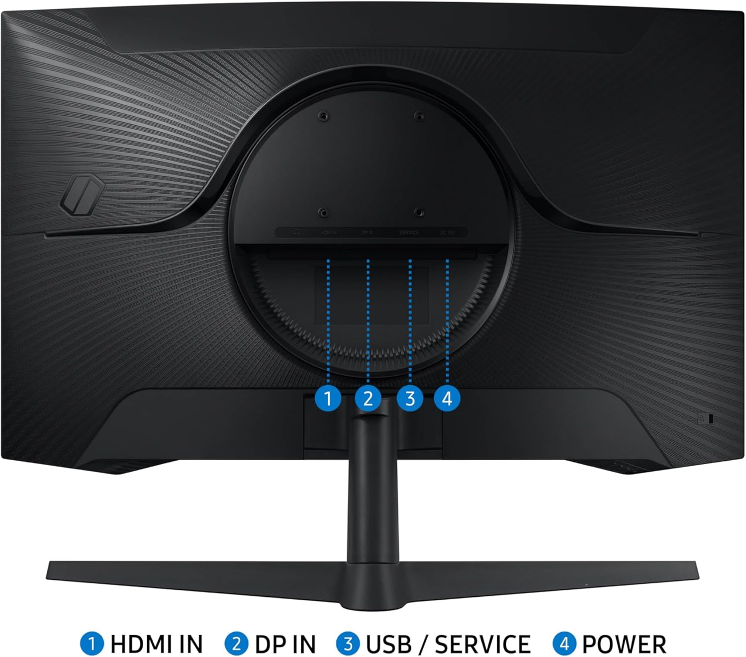 SAMSUNG 32" Odyssey G55C Series QHD 1000R Curved Gaming Monitor  1ms(MPRT)  HDR10  165Hz  AMD Radeon FreeSync  Eye Care  Glare Free  Sharp Resolution LS32CG550ENXZA