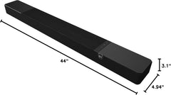 Klipsch Flexus CORE 200 3.1.2 Channel Powered by Onkyo Bluetooth Sound Bar with Dolby Atmos and Custom Tuned Bass - Black