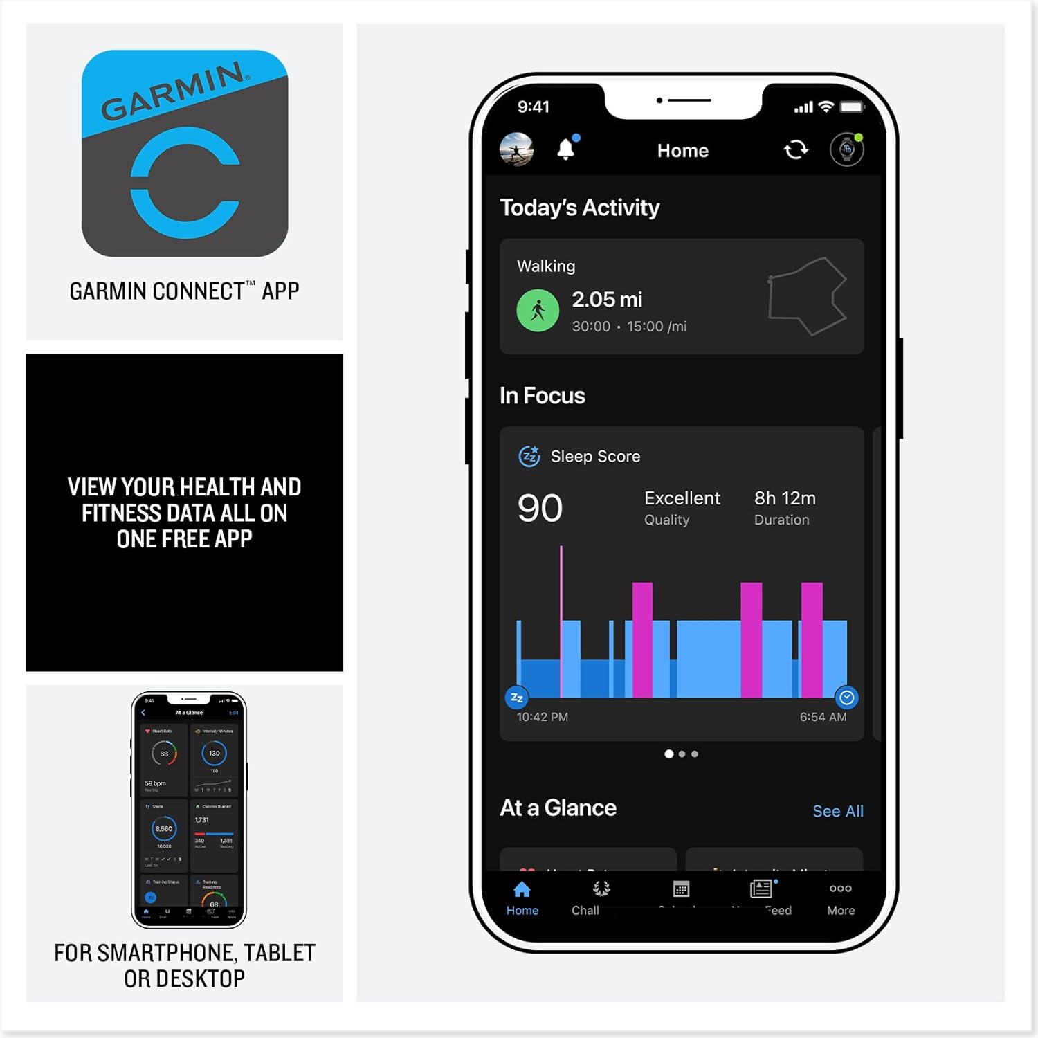 Garmin vívoactive® 6  Health and Fitness GPS Smartwatch  AMOLED Display  Up to 11 Days of Battery  Slate with Black Band