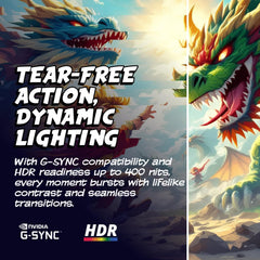 AOC Q27GAZD 27" QD OLED Gaming Monitor  QHD 2560 x 1440  240Hz 0.03ms  HDMI 2.0 x1  Display Port x1  G-Sync Compatible  Console Gaming Ready  3-Year Zero-Bright-Dot