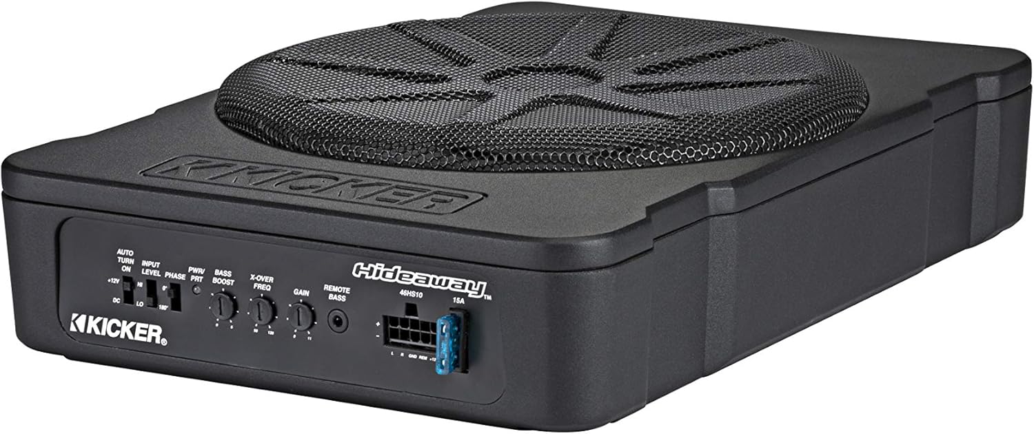 Kicker 51HS10 Hideaway Compact Powered Subwoofer  10-Inch