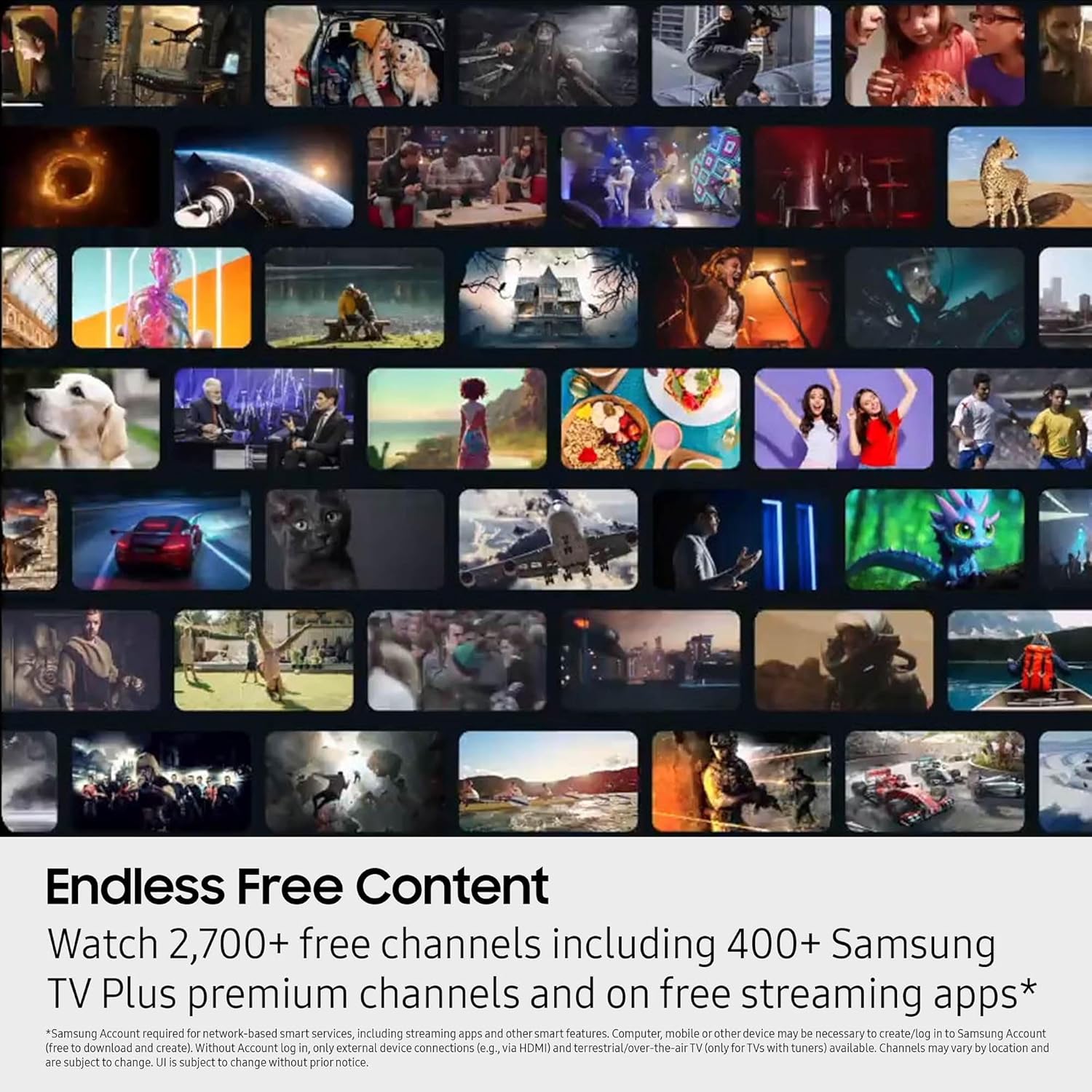 Samsung 65-Inch Class Crystal UHD U8000F 4K Smart TV (2025 Model) Endless Free Content  Crystal Processor 4K  MetalStream Design  Knox Security  Alexa Built-in