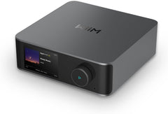 WiiM Ultra Music Streamer & Digital Preamp | 3.5" Touchscreen  Compatible with Google Cast & Alexa  Stream Spotify  Amazon Music  Tidal & More | HDMI ARC  Phono Input & Headphone Output | Space Gray
