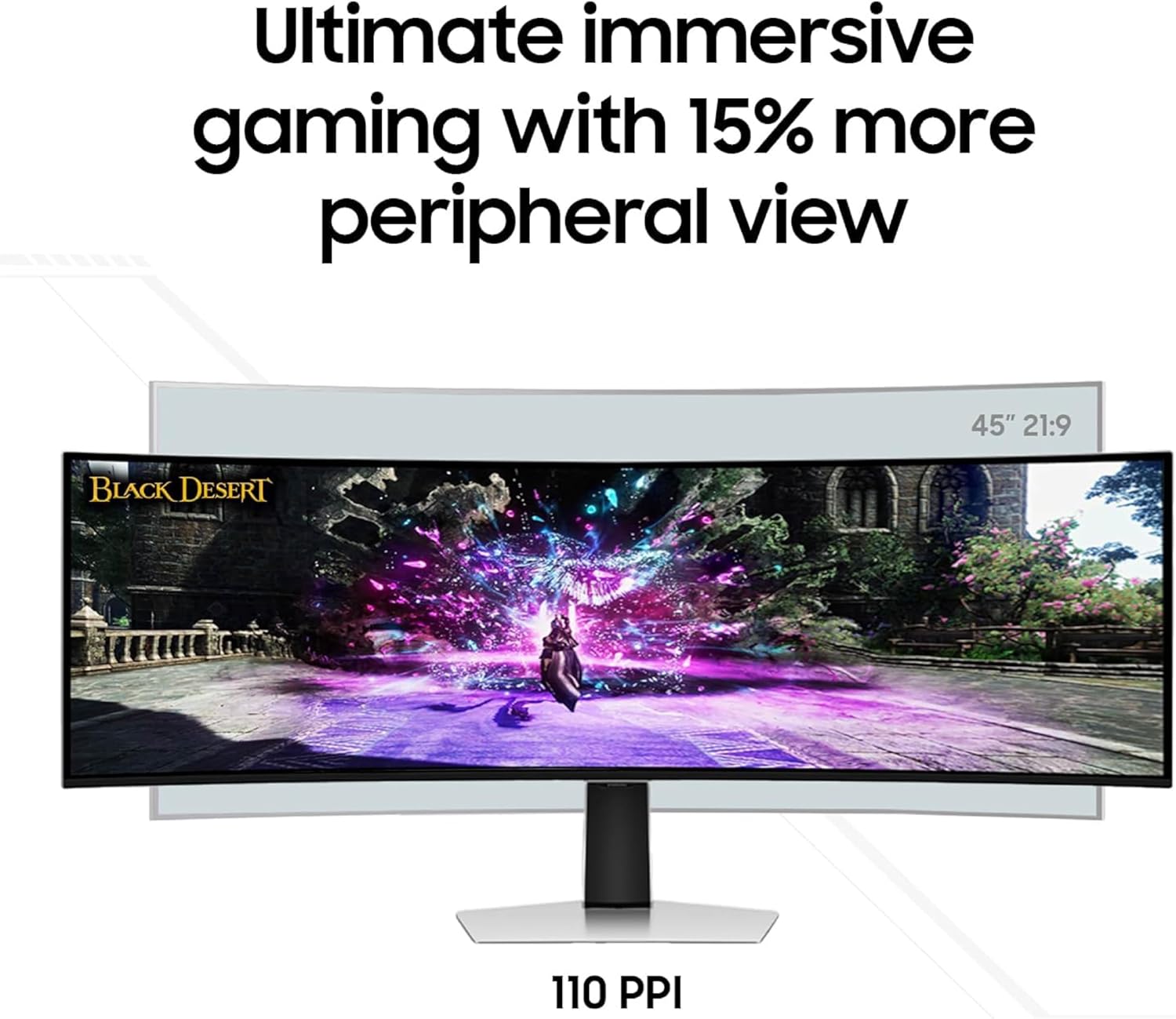 Samsung 49" Odyssey G93SC Series Curved Gaming Monitor  QD-OLED  240Hz  0.03ms  DQHD  G-Sync Compatible  FreeSync Premium Pro  Adjustable Stand