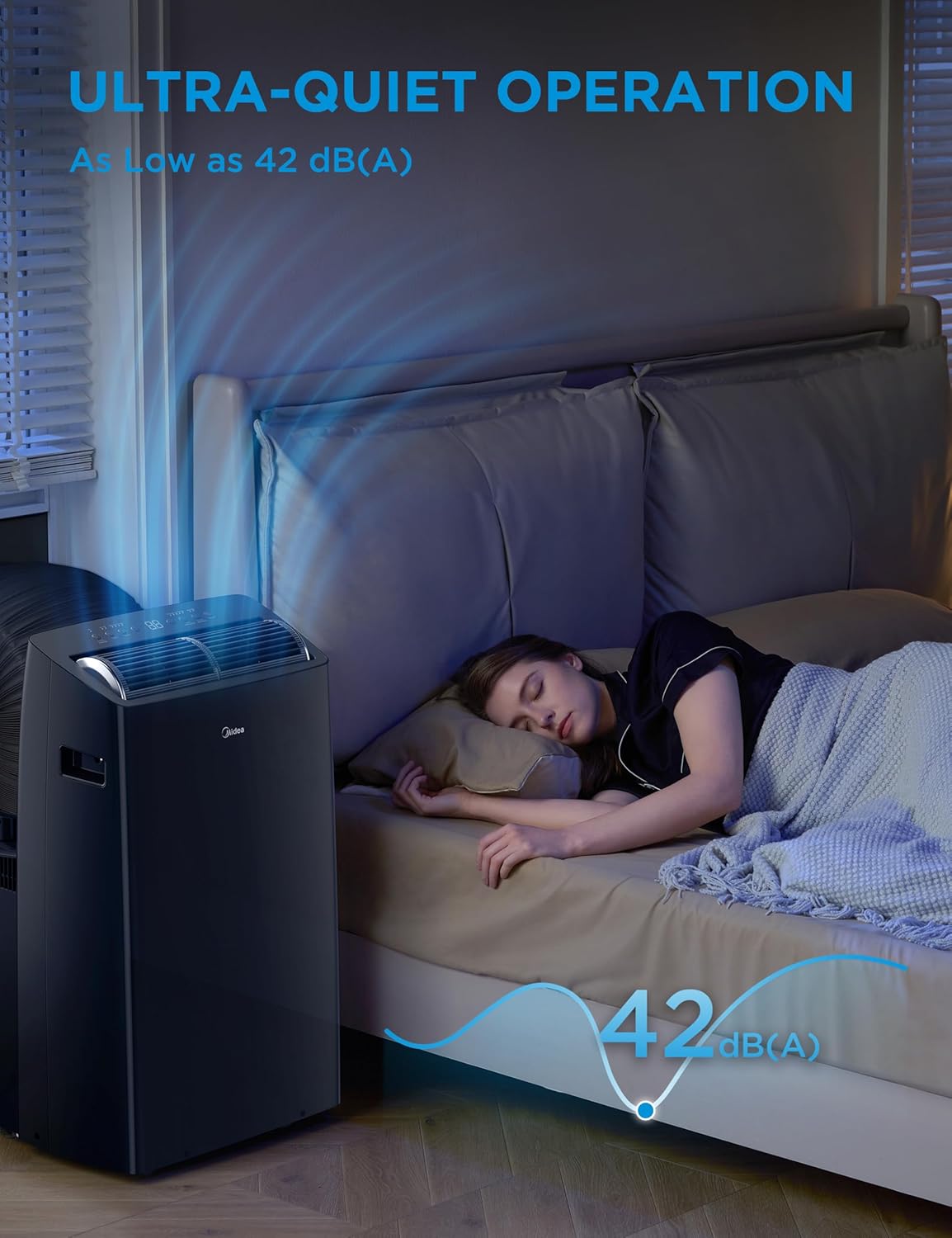 Midea Duo 12,000 BTU (10,000 BTU SACC) High Efficiency Inverter, Ultra Quiet Portable Air Conditioner, Cools up to 450 Sq. Ft., Compatible with Alexa/Google Assistant, Includes Remote