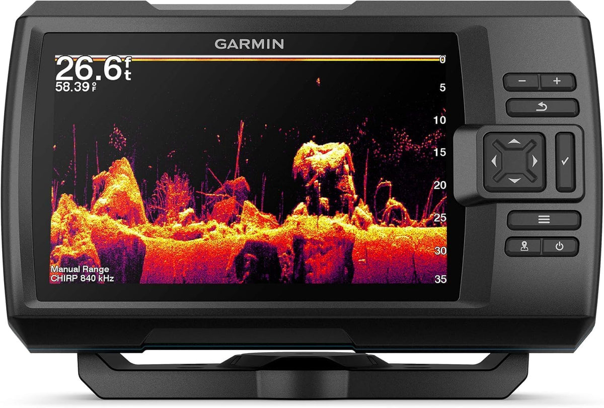 Garmin Striker Vivid 7cv  U.S. with GT20-TM Transducer - Easy-to-Use 7-inch Color Fishfinder and Sonar Transducer  Vivid Scanning Sonar Color Palettes (010-02552-00)