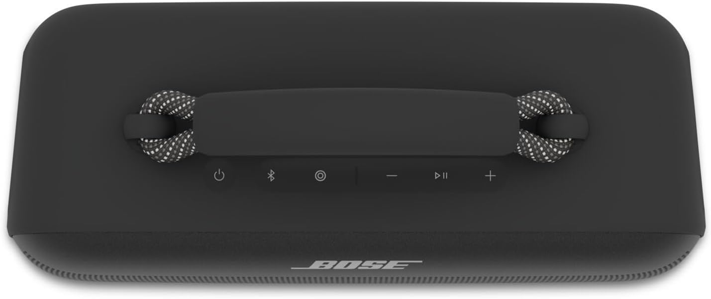 Bose SoundLink Max Portable Speaker  Large Waterproof Bluetooth Speaker  Up to 20 Hours of Battery Life  USB-C  Built-in 3.5mm AUX Input  Black (Renewed)