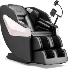 F&G Massage Chair Full Body Zero-Gravity SL Track Massage Chair  5 Level Heating Function and Airbag Massage Foot Rollers Phone Charging