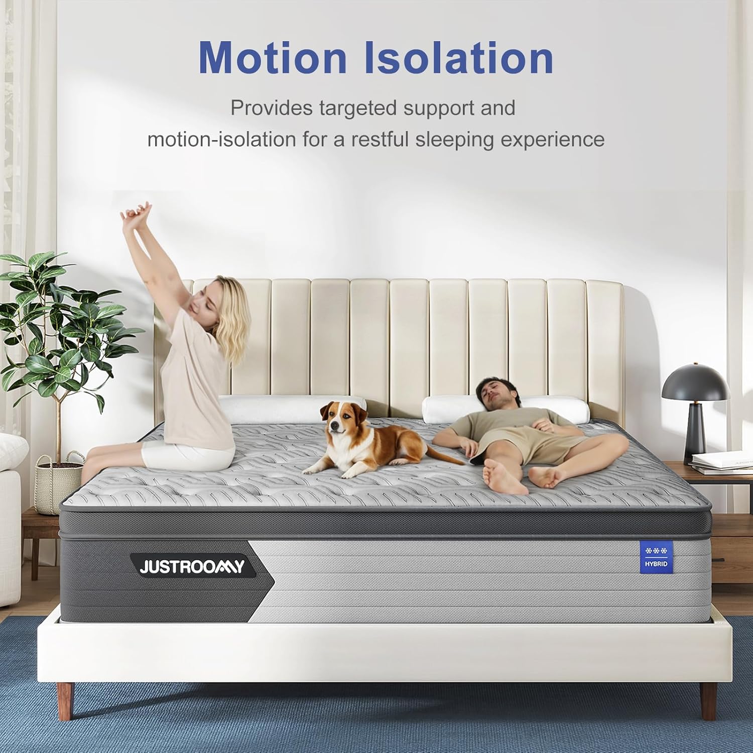 King Size Mattress Firm Mattress 14 Inch for Back Pain Relief,Breathable Cooling Ice Silk Top,Gel Memory Foam, Individual Pocket Spring, Hybrid Mattress King in a Box CertiPUR-US Certified