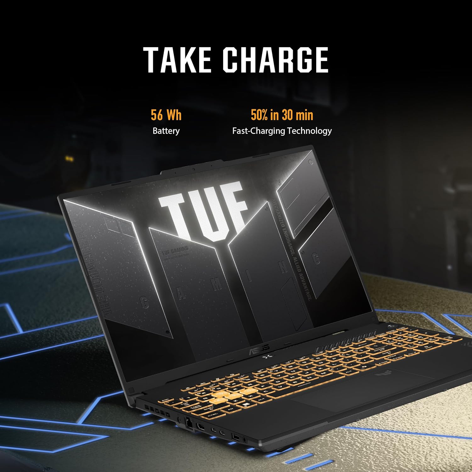 ASUS TUF Gaming F16 Gaming Laptop  16” FHD+ 144Hz IPS-Level 16:10 Display  Intel® Core™ 5 210H  NVIDIA® GeForce RTX™ 4050  16GB DDR5  512GB PCIe Gen4 SSD  Wi-Fi 6  Win11 Home  FX607VU-SS53