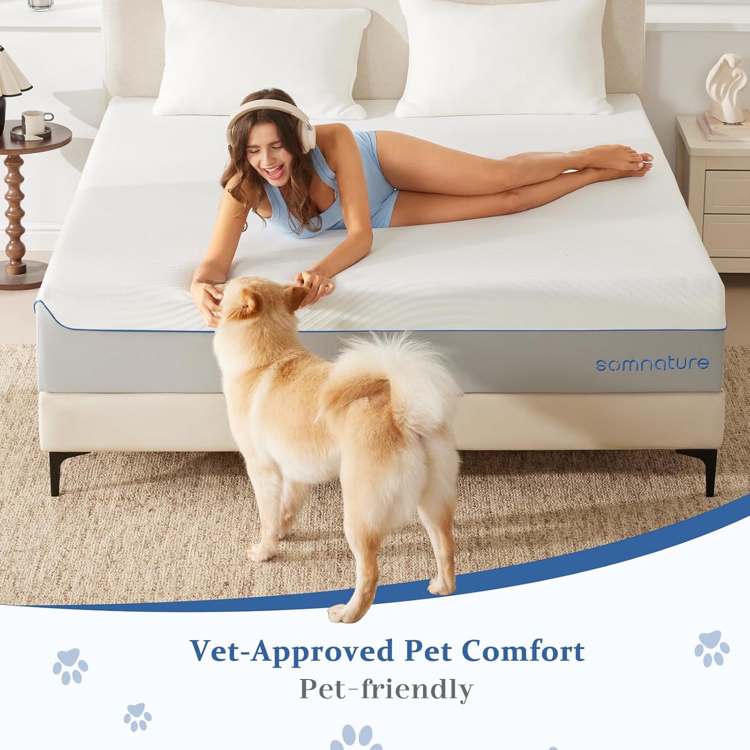 Queen Mattress in a Box, 12 Inch Cooling Gel Memory Foam Mattress for Pressure Relief & Deep Sleep, Medium Firm with Motion Isolation, CertiPUR-US Certified, Fiberglass Free