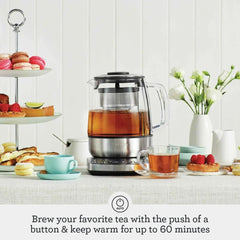 Breville BTM800XL Tea Maker Infuser and Water Kettle, 51 oz, Brushed Stainless Steel and Glass