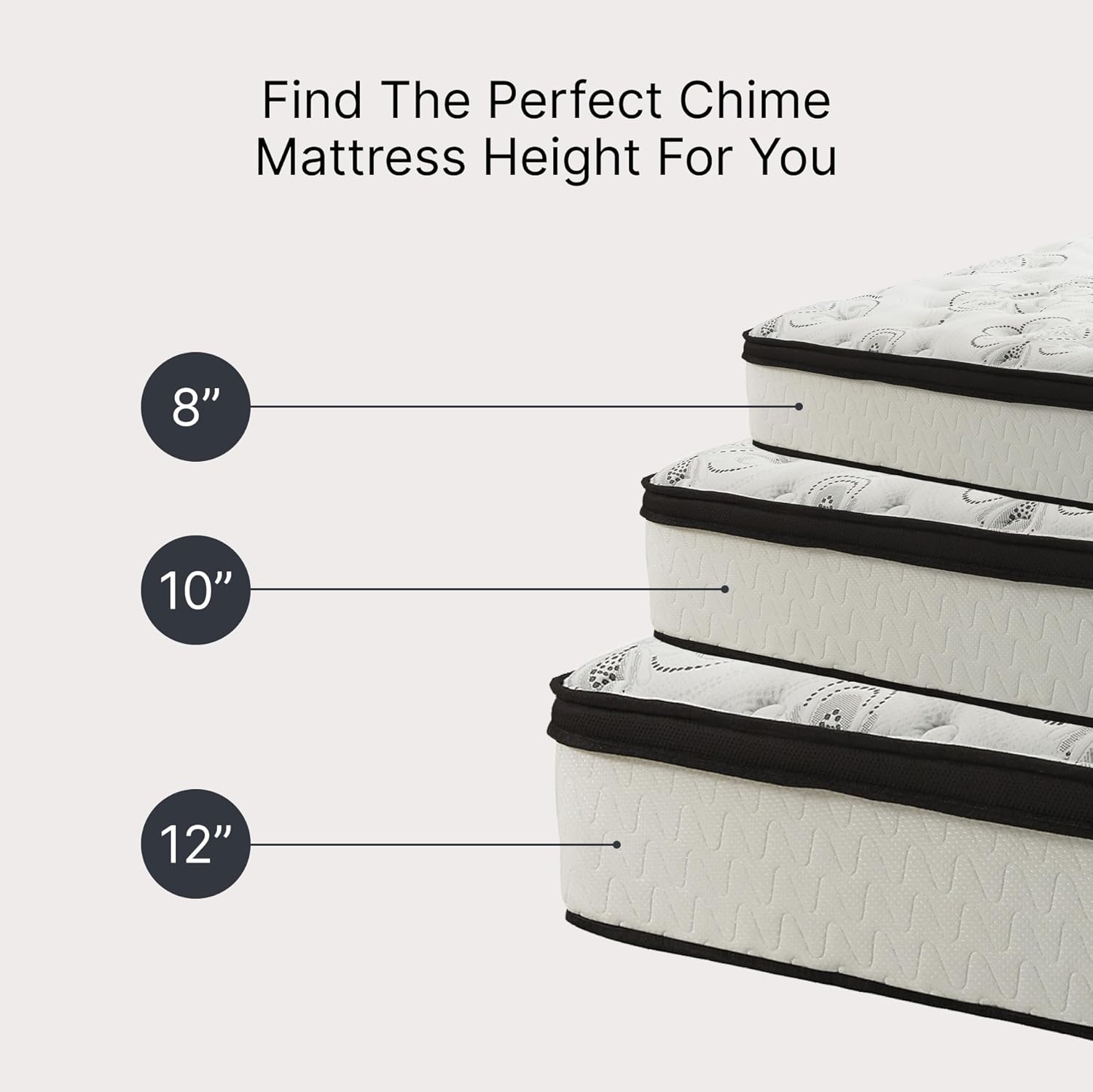 Signature Design by Ashley Chime Hybrid King 12" Mattress with Gel Memory Foam, Medium Firm, Pressure Relief, Fiberglass Free Mattress in a Box