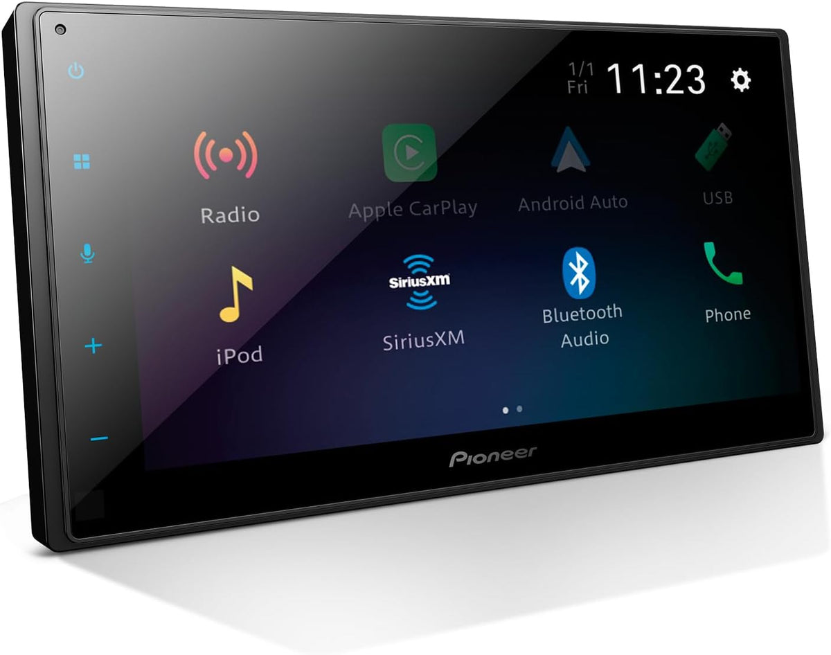 Pioneer DMH-1800NEX 6.8" Double-Din Digital Multimedia Receiver - Built in Bluetooth  Wired Apple CarPlay and Android Auto  Touchscreen  Rear Camera Input