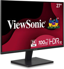 ViewSonic VS2725-2K 27 Inch QHD 1440p Monitor with 100Hz  HDMI  DisplayPort  and Variable Refresh Rate for Home and Office
