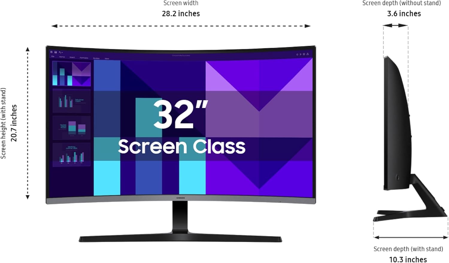 Samsung 32-inch S3 (S39GD) FHD 100Hz Curved Monitor  Game Mode  Eye Saver Mode  Multiple Connectivity with HDMI Port  Built-in Speakers  LS32D39DGANXZA  2025