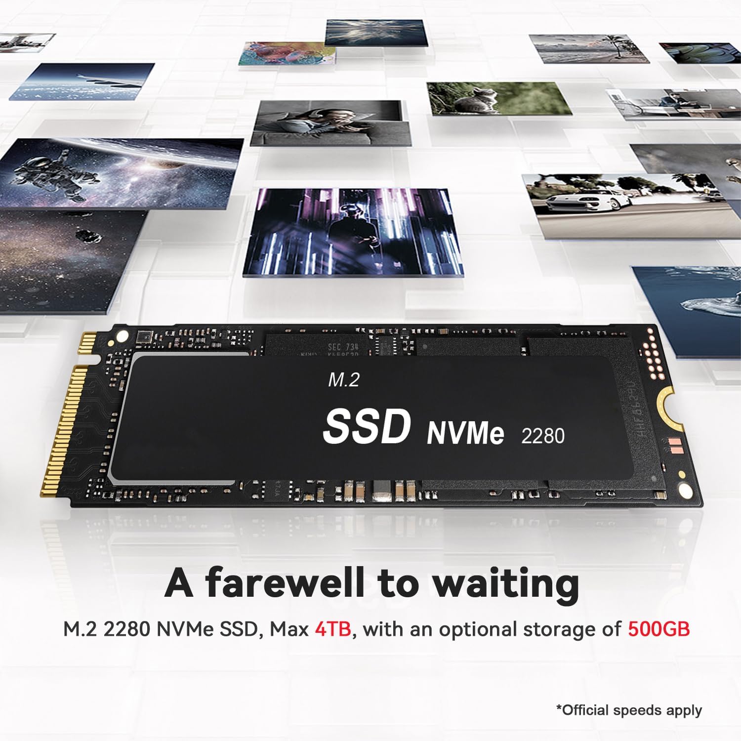 Beelink SER5 Mini Pc AMD Ryzen 5 5500U (6C/12T up to 4.0 GHz) Mini Computer with 16GB DDR4/500GB NVMe SSD Support Triple Screen Display  WiFi 6  BT 5.4 Type-C  2.5G LAN