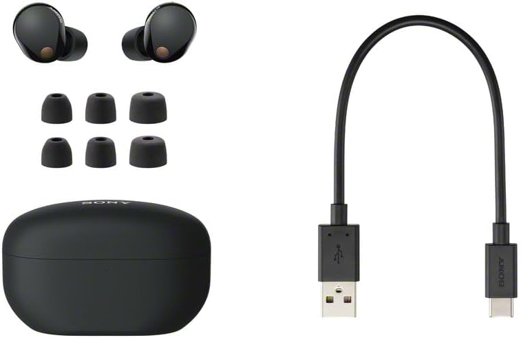 Sony WF-1000XM5 Premium Noise Cancelling Truly Wireless Bluetooth Earbuds & in-Ear Headphones with Alexa Built-in  Black