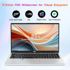 NIMO 17.3" FHD IPS Laptop  Intel Core i3-1215U (Beats i5-1135G7 Class)  16GB RAM  512GB SSD  Windows 11 Home  Wi-Fi 6  Backlit Keyboard  Fingerprint  USB-C 65W Fast Charge  Bluetooth 5.2  180° View
