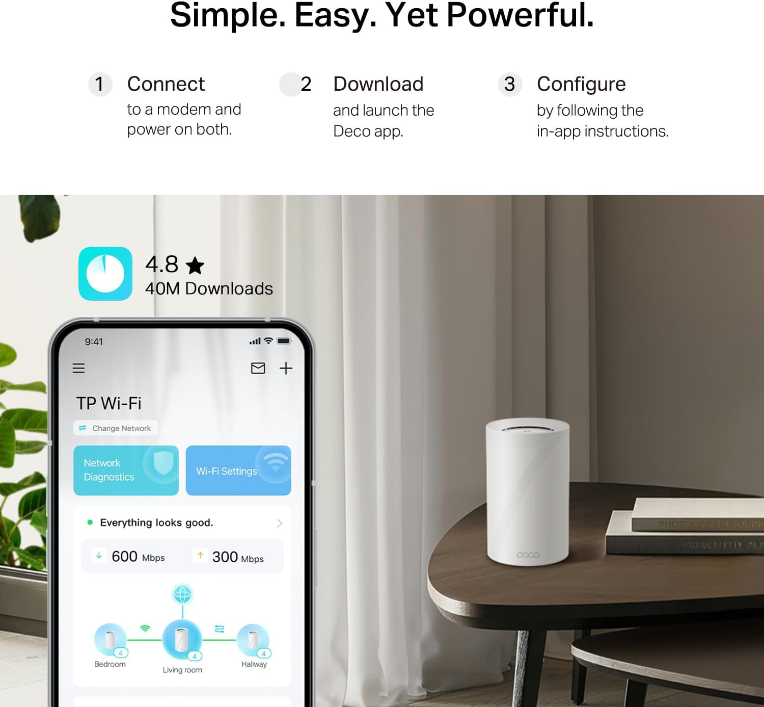 TP-Link Deco 7 Pro BE14000 Tri-Band Wi-Fi 7 Whole Home Mesh System | 8-Stream 14 Gbps | 10 Gbps WAN/LAN Port | Up to 8100 Sq.ft  200 Devices Capacity | 320 MHz  HomeShield  AI-Roaming (BE67 2-Pack)