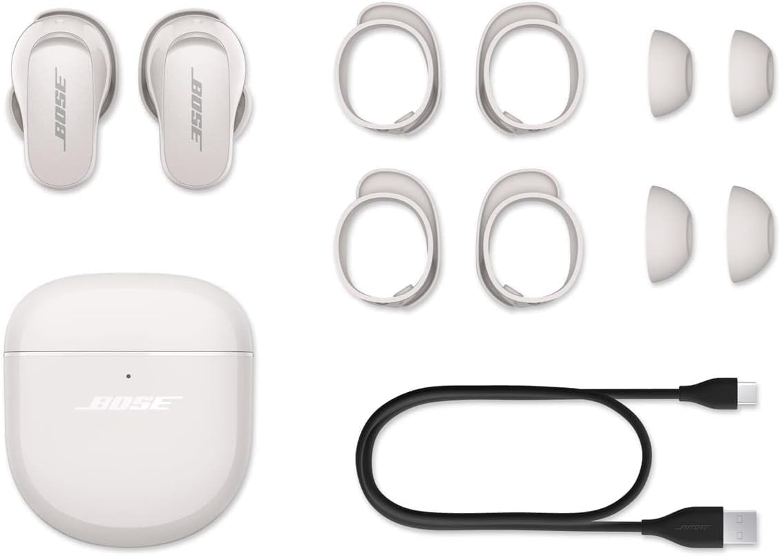 Bose QuietComfort Earbuds II  Wireless  Bluetooth  Proprietary Active Noise Cancelling Technology in-Ear Headphones with Personalized Noise Cancellation & Sound  Soapstone