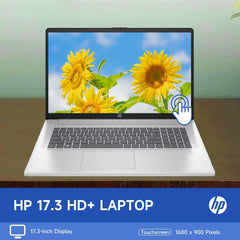 HP 17.3" Laptop for Home  Students  Business  Lifetime Office 365 for The Web  17.3" Touchscreen  8-Cores Intel CPU  w/Copilot  32GB RAM  128GB eMMC + 2TB PCIe  Camera Privacy Shutter  Win11 Pro