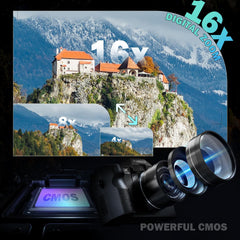 True 5K Digital Cameras for Photography 64MP - 16X Zoom  WiFi  with 64GB TF Card  Wide-Angle & Macro Lens  Autofocus & Anti-Shake  Vlogging Camera for YouTube Travel (Black)