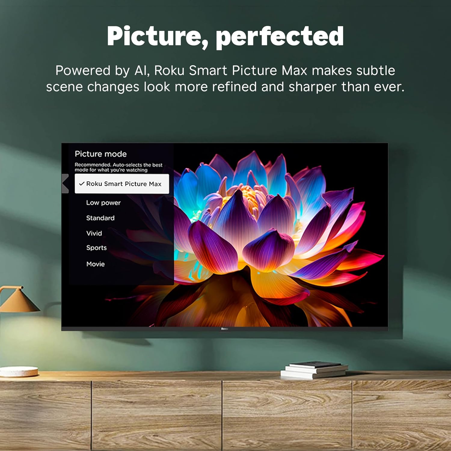 Roku Smart TV – 55-Inch Plus Series  Mini-LED TV – RokuTV with Enhanced Voice Remote – Flat Screen 4K QLED Television with Dolby Vision & Wi-Fi for Streaming Live Local News  Sports