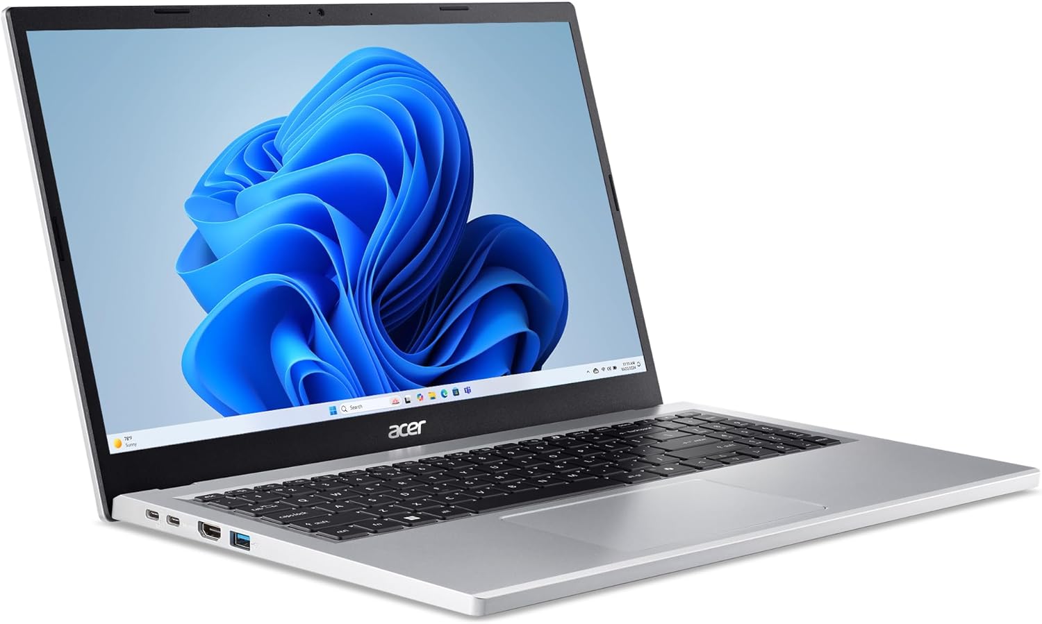 acer Aspire Go 15 AI Ready Laptop | 15.6" FHD (1920 x 1080) IPS Display | Intel Core 3 Processor N355 | Intel Graphics | 8GB DDR5 | 128GB UFS | Wi-Fi 6 | Windows 11 Home in S Mode | AG15-32P-39R2