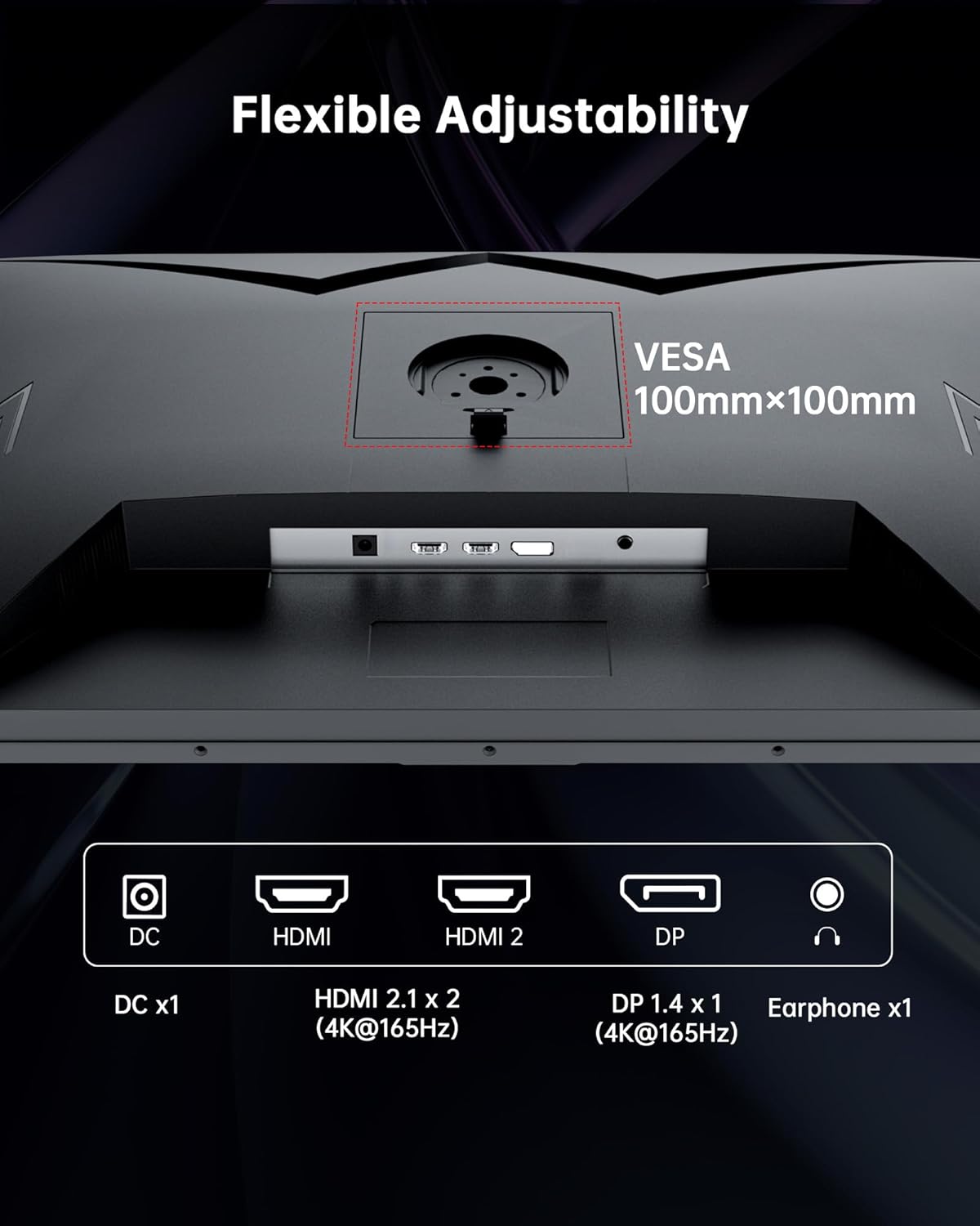 KTC 32 Inch 4K Gaming Monitor  165Hz UHD (3840x2160P) Fast IPS Screen  1ms (MPRT)  Adaptive Sync  3000:1 Contrast 121% sRGB HDMI 2.1 Display Port 1.4  Tilt/Height Adjustment  VESA Mount  H32P22P