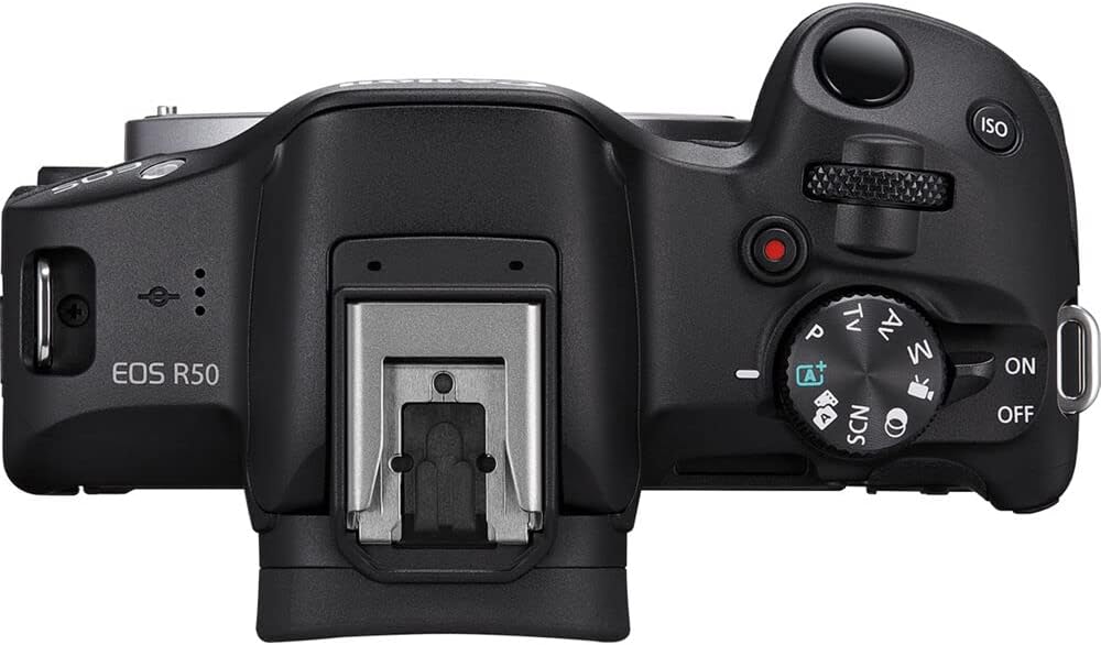 Canon EOS R50 Mirrorless Camera Kit – APS-C RF Camera with 18-45mm Lens  4K Video  Dual Pixel AF II & Vari-Angle Touchscreen (5811C012) + Shoulder Bag + 64GB Memory Card