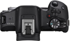 Canon EOS R50 Mirrorless Camera Kit – APS-C RF Camera with 18-45mm Lens  4K Video  Dual Pixel AF II & Vari-Angle Touchscreen (5811C012) + Shoulder Bag + 64GB Memory Card