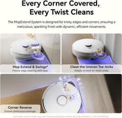 NARWAL Freo X10 Pro Robot Vacuum and Mop Combo, 11,000Pa Suction, DualFlow Tangle-Free System, MopExtend Edge Cleaning, Self-Emptying, Auto Mop Wash & Dry, LiDAR Navigation, for Pet Hair & Hard Floors