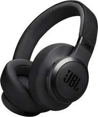 JBL Live 770NC - Wireless Over-Ear Headphones with True Adaptive Noise Cancelling with Smart Ambient  Up to 65 Hours of Battery Life  Comfort-fit Fabric Headband & Carrying Pouch (Black)