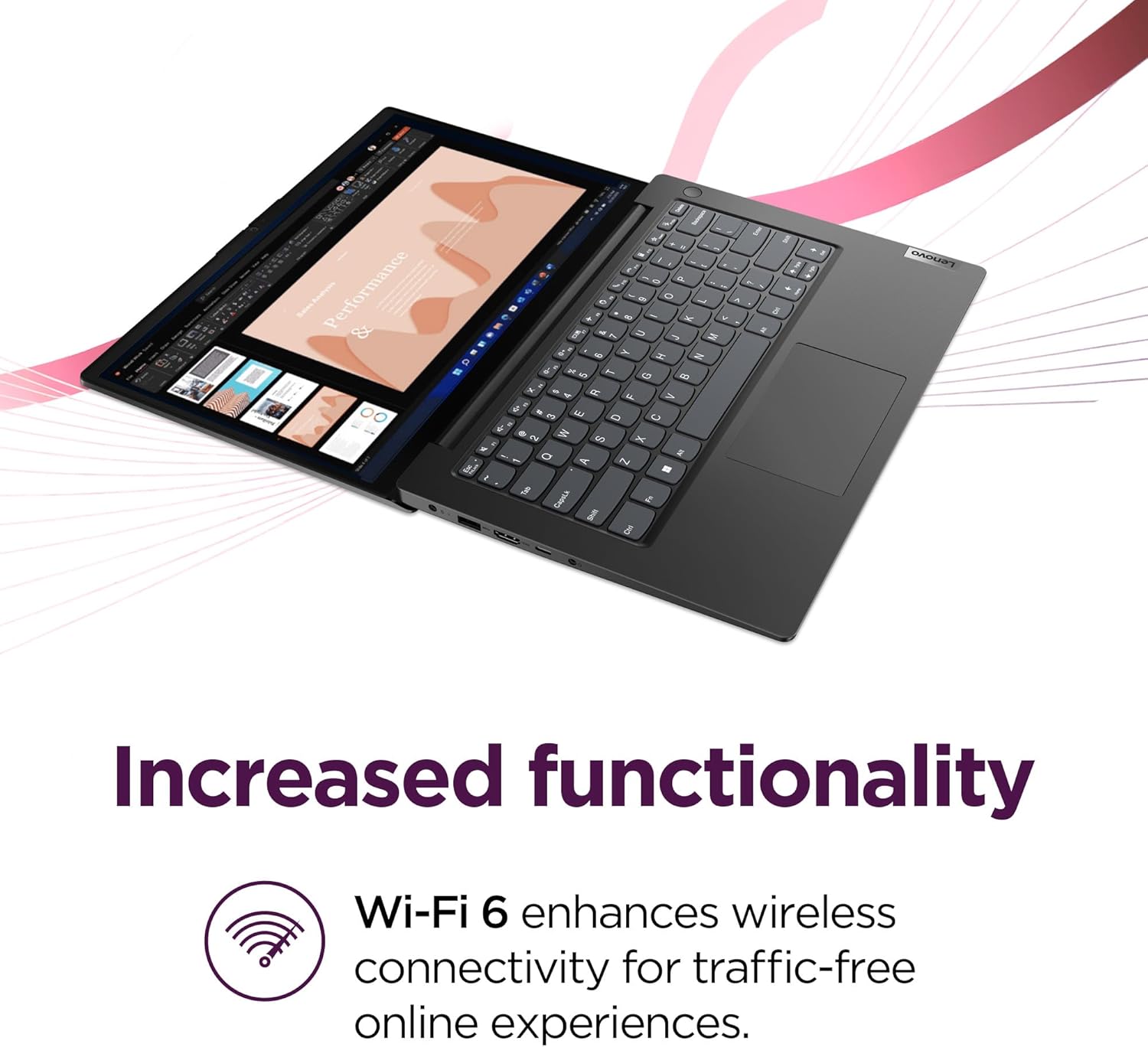 Lenovo 14 G4 - Laptop for Business - Intel Core i7-13620H - 14" FHD Display - 8GB RAM (upgradable to 16GB) - 256GB Storage (upgradable to 1TB) - Windows 11 Home - Thin & Portable - Business Black