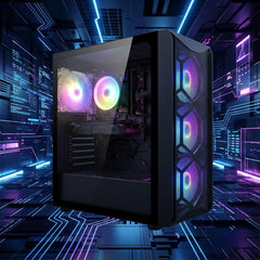 STGAubron Gaming PC Computer Desktop  Intel Core i7 8th Gen up to 4.1GHz  GeForce RTX 3050 6G  16G DDR4  1T SSD  WiFi 6  BT 5.2  RGB Fan x4  Windows 11 Home