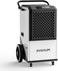 250 Pint Commercial Dehumidifier, Industrial Dehumidifier for 8,000 Sq.Ft Basement Warehouse Construction, Large Heavy Duty Commercial Grade Dehumidifiers with Drain Hose, Auto Defrost, Auto Restart