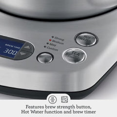 Breville BTM800XL Tea Maker Infuser and Water Kettle, 51 oz, Brushed Stainless Steel and Glass