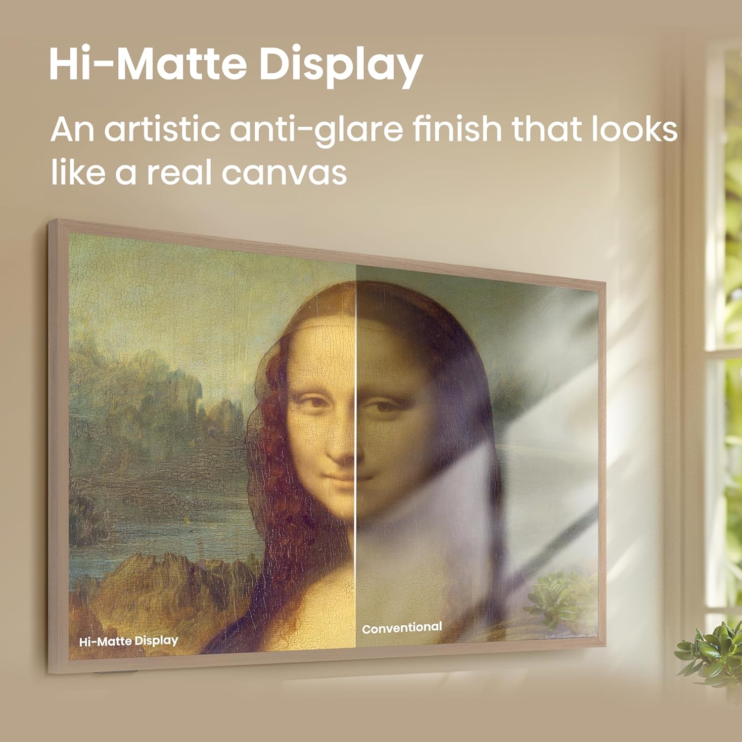 Hisense 55-Inch Class QLED 4K S7N CanvasTV Series Dolby Vision HDR Google Smart TV (55S7N) - 144Hz  Art Mode  Anti-Glare Panel  Hi-Matte Display  Frame & UltraSlim Wall Mount Included