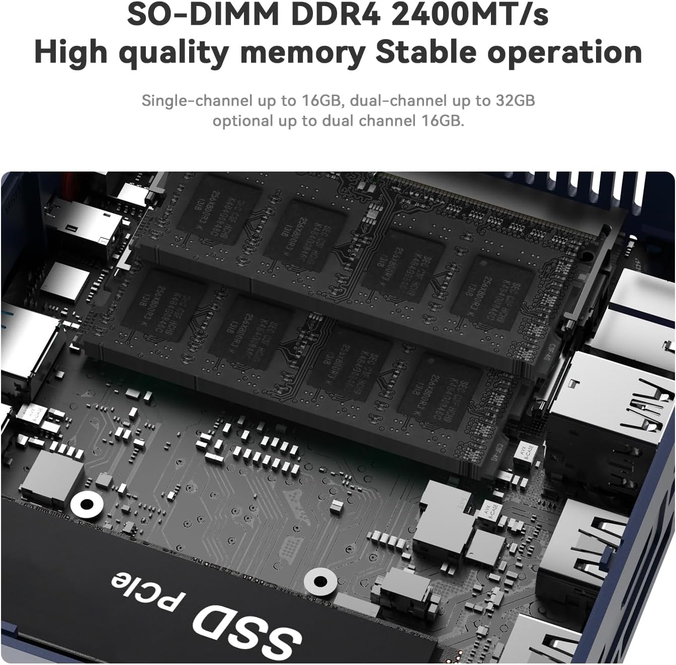 Beelink SER3 Mini PC  AMD Ryzen 3 3200U(14nm  2C/4T) up to 3.5GHz  Mini Gaming Computer 16GB DDR4 RAM 500GB PCIE3.0 X4 SSD  Micro PC 4K@60Hz Dual Display  Mini Computer WiFi6/BT5.2/HTPC/W-11 Pro