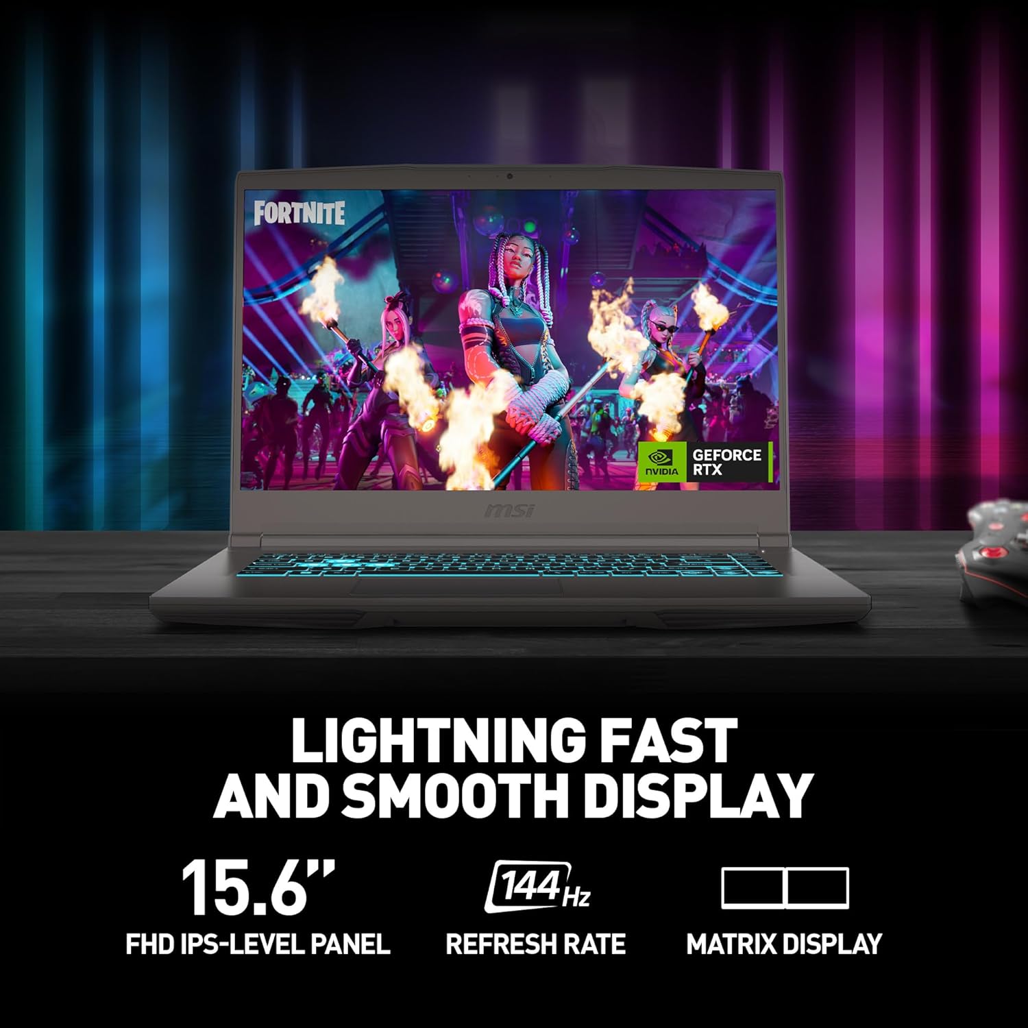 msi Thin 15 15.6” 144Hz FHD Gaming Laptop: Intel Core i7-13620H  NVIDIA Geforce RTX 4050  16GB DDR4  512GB NVMe SSD  WiFi 6E  Win 11: Black B13VE-2678US