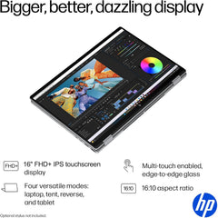 HP OmniBook X Flip 16 (Next Gen Envy 16 x360) 2-in-1 Touchscreen Laptop w/Bluetooth Mouse (16" FHD+  AMD Ryzen AI 5 340 (> Intel i7-1355U)  16GB DDR5  512GB SSD) AI Copilot+ PC  Backlit  Win 11 Home