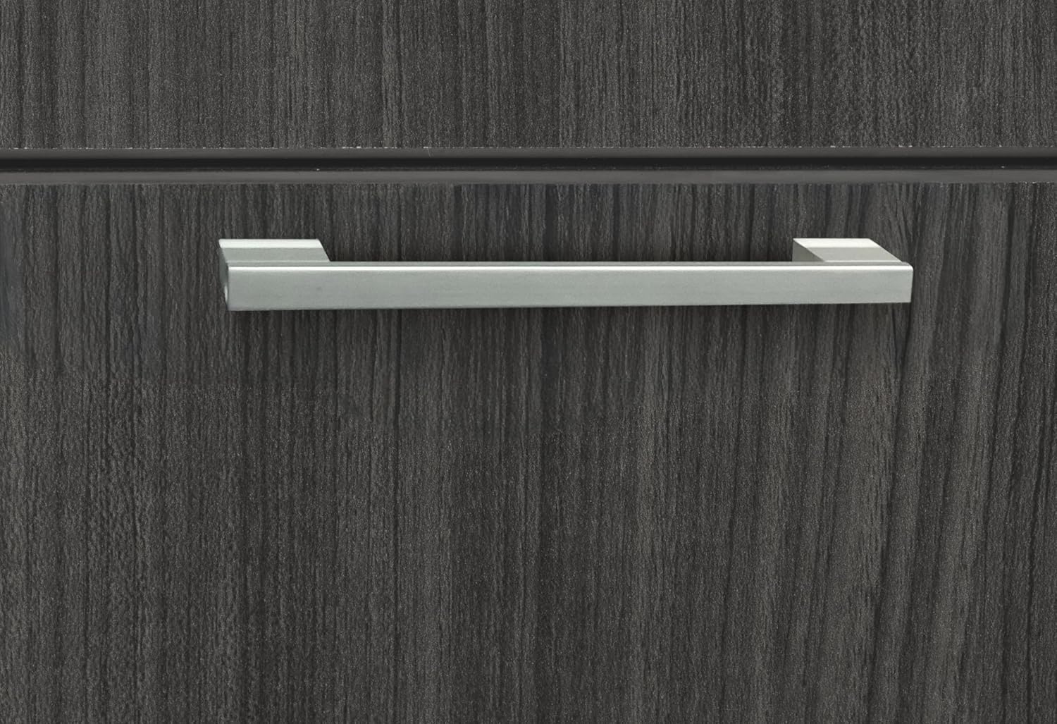 Romig Regency Legacy Stand Up 2 Lateral File/2 Desk Quad with Bookcase End  Ash Grey