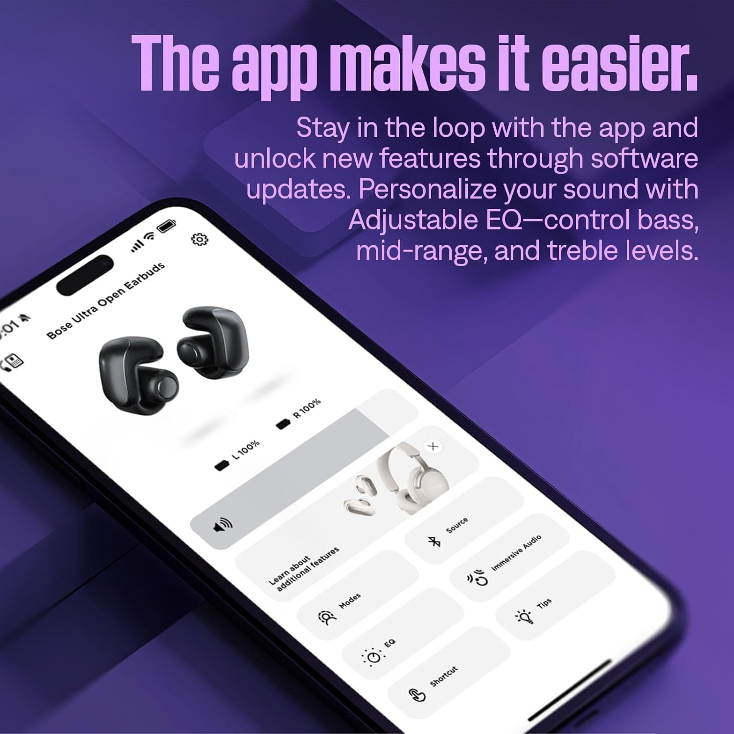 Bose Ultra Open Earbuds - Bluetooth Open Ear Earbuds with OpenAudio for Awareness  Clip-On Design for Comfort  Water Resistant  Up to 48 Hrs of Playtime  Driftwood Sand - Limited Edition Color