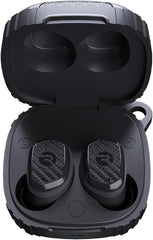 Raycon Impact Earbuds Military-Grade Impact Resistant  IP67 Bluetooth Earbuds with Stereo Sound  90 Hours of Battery Life  Active Noise Cancellation (Black)