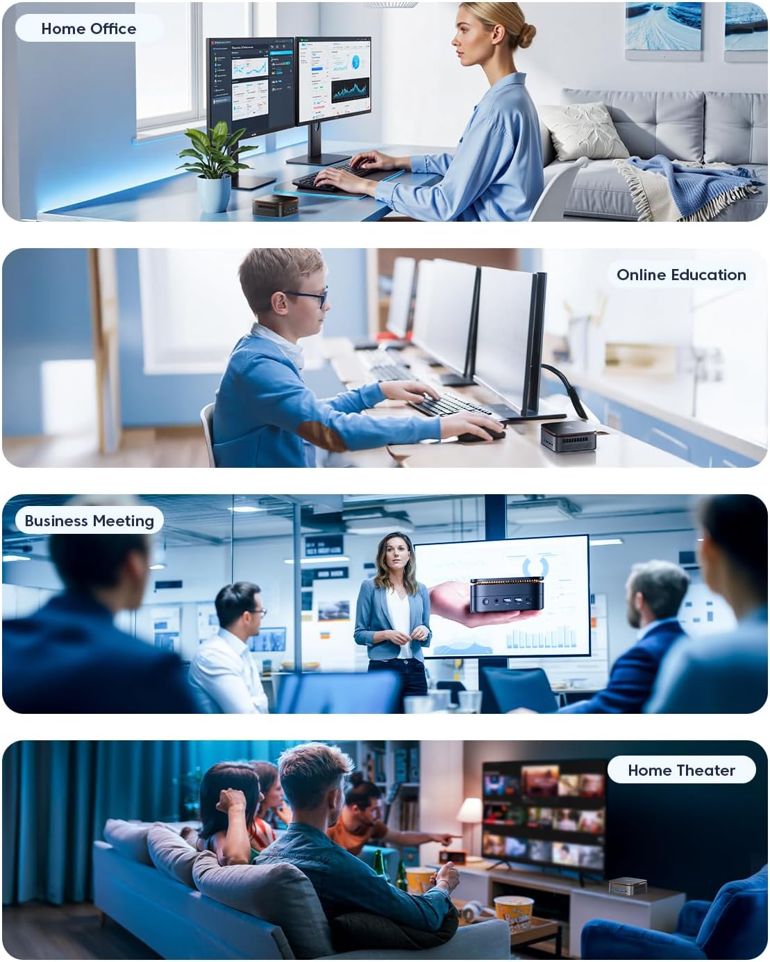 KAMRUI Pinova P1 Mini PC  AMD Ryzen 4300U Mini Computers (Beats N150/10110U  up to 3.7GHz)  16GB RAM 1TB M.2 SSD Micro Desktop PC Support Triple 4K Display| Dual WiFi | BT| Ethernet for Business Home