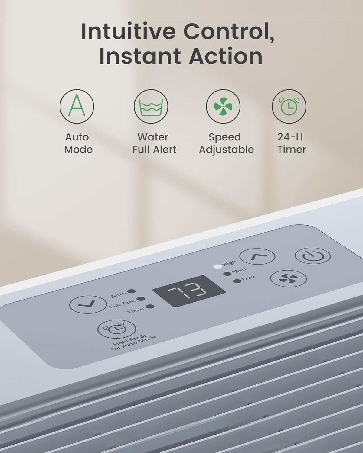 Waykar 6,000 Sq. Ft. Energy Star 120 Pint Dehumidifier - Auto Comfort Mode, Ultra Quiet(40 dB), Portable Smart Compressor Dehumidifier for Basement/Home/Bedroom/Bathroom with Drain Hose