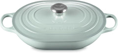 Le Creuset Enameled Cast Iron Signature Oval Casserole with Lid, 3.75 qt., Sea Salt